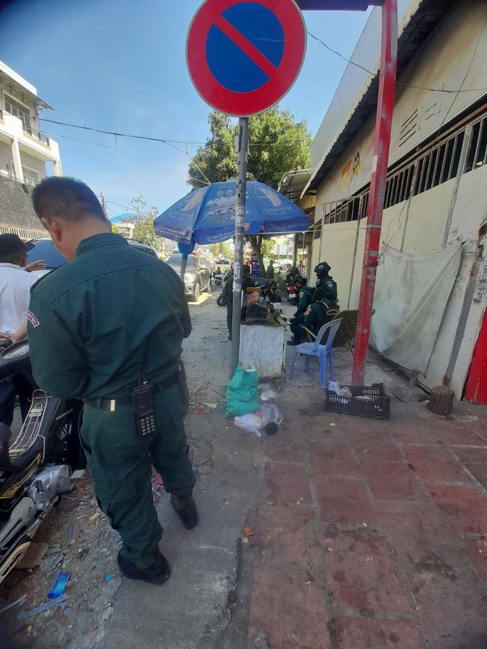 今天下午金边市一打野地点被警察围了-北海资源网